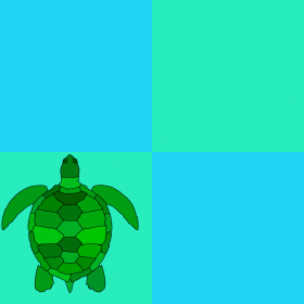 couverture jeu vidéo Don't Step the Blue Tiles: Jumpy Turtle Version