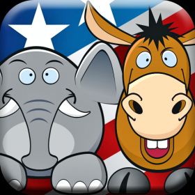 couverture jeu vidéo Donkeys and Elephants: Election Races