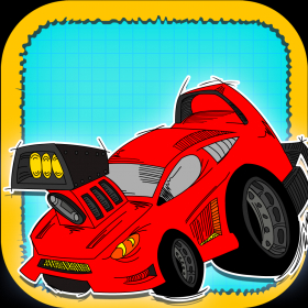 couverture jeu vidéo Doodle Sprint Car Race - Furious Dodge trafic Speed Racing pour les garçons