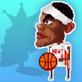 couverture jeu vidéo Dribbling King James in: Floppy Crossover Basket-Ball Champion Win