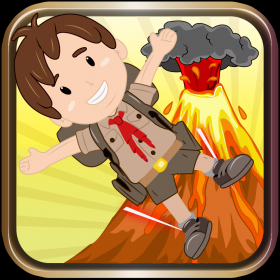 couverture jeu vidéo Échappée au-dessus de la lave en fusion - folie sautillante gratuitement