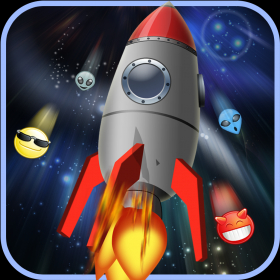 couverture jeu vidéo Emoji Space Game - Joyride on Super Jetpack Speedway
