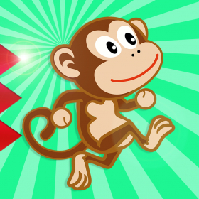 couverture jeu vidéo Endless Monkey - Tap to bounce and jump around but don't touch the spikes
