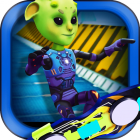 couverture jeu vidéo Espace Skate Board Race 3D - Impressionnant Alien Skater Racing Challenge GRATUIT