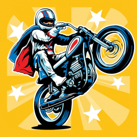 couverture jeu vidéo Evel Knievel