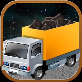 couverture jeu vidéo Exécuter espace: griffonnage Lune camion minier la course