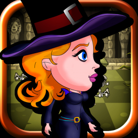 couverture jeu vidéo Fantasme du Temple magique Puzzle Courir - Un fâchée Petite sorcière de survie Aventure Saga