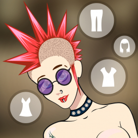 couverture jeux-video Fille Funky Dress Up Mania - la mode des célébrités dressing jeu