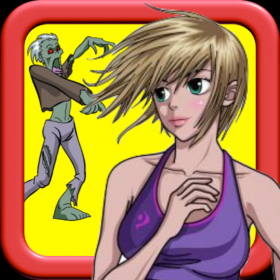 couverture jeu vidéo fille vs zombie : courir et chasse gratuit
