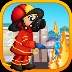 couverture jeu vidéo Fireman Rescue Rush PRO - Run and jump over the fire!