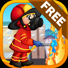 couverture jeu vidéo Fireman Rescue Rush - Run and jump over the fire!