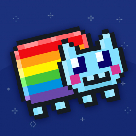 couverture jeu vidéo Flap-py Rainbow Cat - Tappy Adventure 8 Bit Pixel Edition