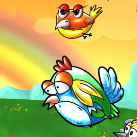 couverture jeu vidéo Flappy And Crazy Bird: Save Balloon From Wicked Birds.