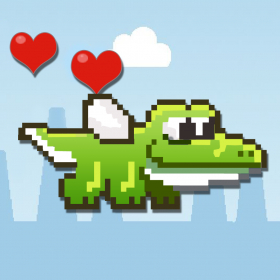 couverture jeu vidéo Flappy Crocodile HD - Play with love