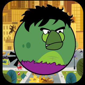 couverture jeu vidéo Flappy: Hulk version