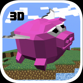 couverture jeu vidéo Flappy Pig Bird 2 - The Magic 3D Shooter, Tap, Flap, Shoot and Slide