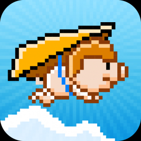couverture jeu vidéo Flappy Pig - The Bird turned into a Gliding Pig