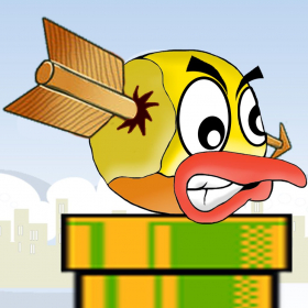 couverture jeu vidéo Flappy vengeance archère tir: Laid chasse aux oiseaux par l'arc et la flèche PRO