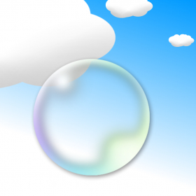 couverture jeu vidéo Fly a Bubble! Swipe sensitively to avoid clouds and fly a bubble to universe!