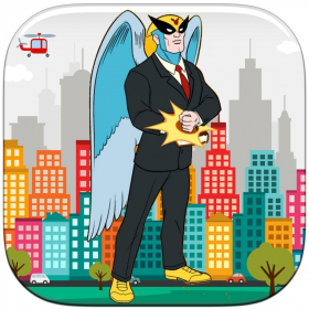 couverture jeu vidéo Flying Bird-Man Slider - A Super-Hero Adventure In A Crazy Star City FREE by The Other Games