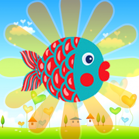 couverture jeu vidéo Flying Fishes-A group of fishes take the risk of passing through obstacles for survival