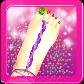 couverture jeu vidéo Foot Spa Style Fever! - A Nail Salon and Makeover Game for Kids FREE