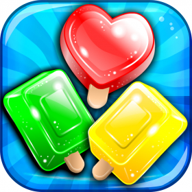 couverture jeu vidéo Frozen Ice-cream Puzzle - match-3 candy game for soda mania'cs gratis