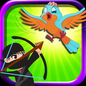 couverture jeux-video Furieux Maître Ninja avec son Arc FREE - Défense contre l'Attaque des Oiseaux Zombies