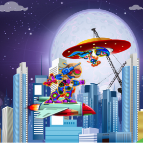 couverture jeu vidéo Future Run Iron City Circuit Surfer: Journey to a new world