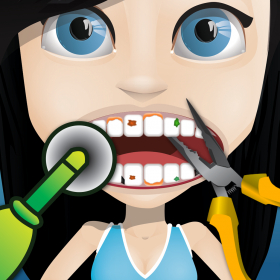 couverture jeux-video Génial Crazy Celebrity dents dentiste