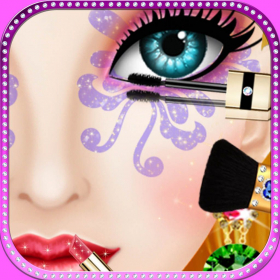 couverture jeu vidéo Girls Makeup Salon - Visage et Yeux dans Makeover Maman Fashion Salon de beauté