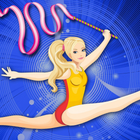 couverture jeu vidéo Girly américains Gymnastique: la formation de saut en hauteur pour les Jeux olympiques PRO