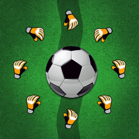 couverture jeu vidéo Gold Football - Avoid The Crazy Gloves and Stay Within The Green Line