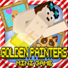 couverture jeu vidéo GOLDEN PIXEL PAINTERS: MC Gold Block Master Builder Mini Game