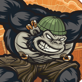 couverture jeu vidéo Gorilla City - courir, sauter et voler l'aventure. PRO