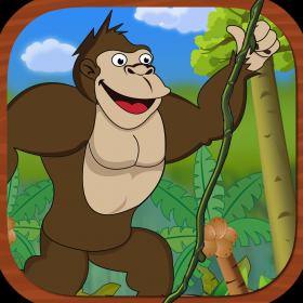 couverture jeu vidéo Gorilla King Jungle Swing Free - Fun Physics Game