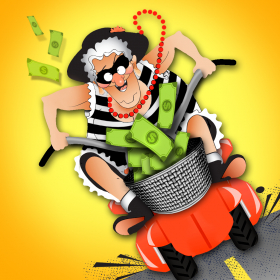 couverture jeu vidéo Granny Bandit Rascal Race Grand Theft Police Chase Escape - Free Game