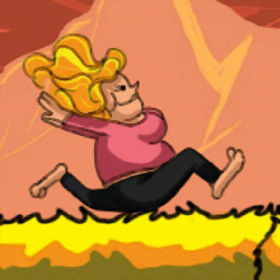 couverture jeu vidéo Grosse Fille Coureur