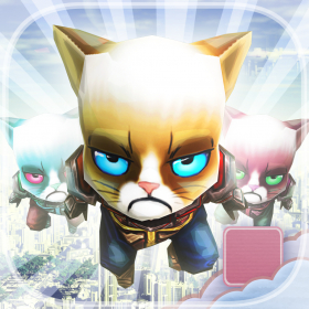 couverture jeu vidéo Grumpy Chibi Solar Boost Attack - PRO - Sci Fi Cat Endless Escape Run Game