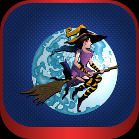 couverture jeu vidéo Halloween Hags - Broom to The Moon
