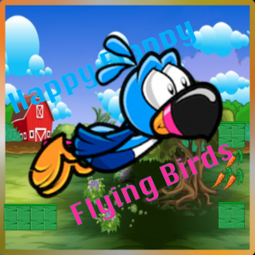couverture jeu vidéo Happy Flappy Flying Birds Epic Free Saga