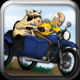 couverture jeu vidéo Harold and Cow Sidecar Bike Race: The Great Escape.