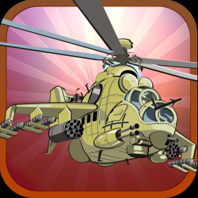 couverture jeu vidéo Hélicoptère impressionnant Assault jeu de guerre par l&#039;armée Shooter Pro Flight