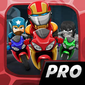 couverture jeu vidéo Héros de bande dessinée Riders Book Bike - Stunt Moto Race Daredevil Racing PRO