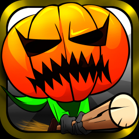 couverture jeu vidéo Homme de potiron Versus Zombies - Course pour la sucrerie