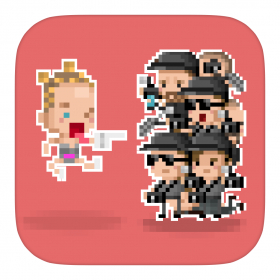 couverture jeu vidéo Hop Hop Celebrities - Endless pixel run kick papz