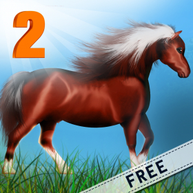 couverture jeu vidéo Horse Poney Wild Agility Race 2 : The winter icy mountain dangerous path - Free