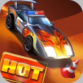 couverture jeu vidéo Hot Tire - Asphalt Burner Action: Fast Police Cars and 3D Extreme Driving Challange for the Family
