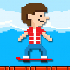 couverture jeu vidéo Hover Harry - The Kickflip Flying Ollie Skateboard Game