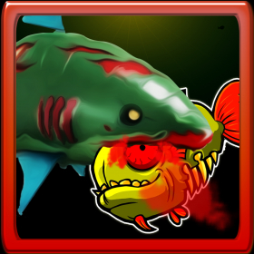 couverture jeu vidéo Hungry Zombie Shark Attack Frenzy: Eat the Small Fish